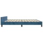vidaXL Bettgestell mit Kopfteil Dunkelblau 200x200 cm Samt vidaXL Bettgestell mit Kopfteil Dunkelblau 200x200 cm Samt