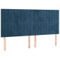 vidaXL Bettgestell mit Kopfteil Dunkelblau 200x200 cm Samt vidaXL Bettgestell mit Kopfteil Dunkelblau 200x200 cm Samt