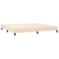 vidaXL Boxspringbett mit Matratze Creme 200x200 cm Stoff vidaXL Boxspringbett mit Matratze Creme 200x200 cm Stoff