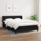 vidaXL Boxspringbett mit Matratze Schwarz 140x200 cm Stoff vidaXL Boxspringbett mit Matratze Schwarz 140x200 cm Stoff