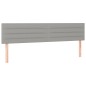 vidaXL Boxspringbett mit Matratze Hellgrau 160x200 cm Stoff vidaXL Boxspringbett mit Matratze Hellgrau 160x200 cm Stoff