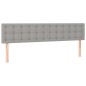 vidaXL Boxspringbett mit Matratze Hellgrau 160x200 cm Stoff vidaXL Boxspringbett mit Matratze Hellgrau 160x200 cm Stoff