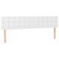 vidaXL Boxspringbett mit Matratze Weiß 180x200 cm Kunstleder vidaXL Boxspringbett mit Matratze Weiß 180x200 cm Kunstleder