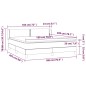 vidaXL Boxspringbett mit Matratze Dunkelgrün 180x200 cm Samt vidaXL Boxspringbett mit Matratze Dunkelgrün 180x200 cm Samt