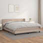 vidaXL Boxspringbett Matratze Cappuccino-Braun 180x200 cm Kunstleder vidaXL Boxspringbett Matratze Cappuccino-Braun 180x200 cm Kunstleder