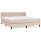 vidaXL Boxspringbett Matratze Cappuccino-Braun 180x200 cm Kunstleder vidaXL Boxspringbett Matratze Cappuccino-Braun 180x200 cm Kunstleder