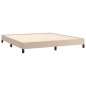 vidaXL Boxspringbett Matratze Cappuccino-Braun 180x200 cm Kunstleder vidaXL Boxspringbett Matratze Cappuccino-Braun 180x200 cm Kunstleder