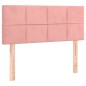 vidaXL Boxspringbett mit Matratze Rosa 90x200 cm Samt vidaXL Boxspringbett mit Matratze Rosa 90x200 cm Samt
