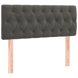 vidaXL Kopfteil Dunkelgrau 90x7x78/88 cm Samt