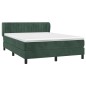 vidaXL Boxspringbett mit Matratze Dunkelgrün 140x200 cm Samt vidaXL Boxspringbett mit Matratze Dunkelgrün 140x200 cm Samt