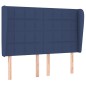 vidaXL Boxspringbett mit Matratze Blau 140x200 cm Stoff vidaXL Boxspringbett mit Matratze Blau 140x200 cm Stoff
