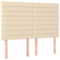 vidaXL Boxspringbett mit Matratze Creme 140x190 cm Stoff vidaXL Boxspringbett mit Matratze Creme 140x190 cm Stoff