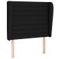 vidaXL Boxspringbett mit Matratze Schwarz 80x200 cm Stoff vidaXL Boxspringbett mit Matratze Schwarz 80x200 cm Stoff