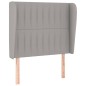 vidaXL Boxspringbett mit Matratze Hellgrau 80x200 cm Stoff vidaXL Boxspringbett mit Matratze Hellgrau 80x200 cm Stoff