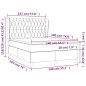 vidaXL Boxspringbett mit Matratze Dunkelgrau 140x190 cm Stoff vidaXL Boxspringbett mit Matratze Dunkelgrau 140x190 cm Stoff