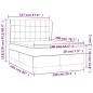 vidaXL Boxspringbett mit Matratze Creme 140x200 cm Stoff vidaXL Boxspringbett mit Matratze Creme 140x200 cm Stoff