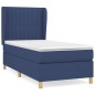 vidaXL Boxspringbett mit Matratze Blau 80x200 cm Stoff vidaXL Boxspringbett mit Matratze Blau 80x200 cm Stoff