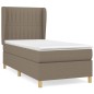 vidaXL Boxspringbett mit Matratze Taupe 80x200 cm Stoff vidaXL Boxspringbett mit Matratze Taupe 80x200 cm Stoff
