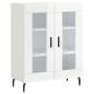 Highboard Hochglanz-Weiß 69,5x34x180 cm Holzwerkstoff Highboard Hochglanz-Weiß 69,5x34x180 cm Holzwerkstoff