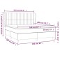 vidaXL Boxspringbett mit Matratze Taupe 160x200 cm Stoff vidaXL Boxspringbett mit Matratze Taupe 160x200 cm Stoff
