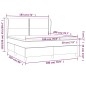 vidaXL Boxspringbett mit Matratze Schwarz 180x200 cm Kunstleder vidaXL Boxspringbett mit Matratze Schwarz 180x200 cm Kunstleder