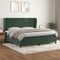 vidaXL Boxspringbett mit Matratze Dunkelgrün 200x200 cm Samt vidaXL Boxspringbett mit Matratze Dunkelgrün 200x200 cm Samt