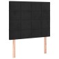 vidaXL Boxspringbett mit Matratze Schwarz 100x200 cm Samt vidaXL Boxspringbett mit Matratze Schwarz 100x200 cm Samt