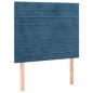 vidaXL Boxspringbett mit Matratze Dunkelblau 90x190 cm Samt vidaXL Boxspringbett mit Matratze Dunkelblau 90x190 cm Samt