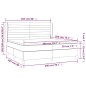 vidaXL Boxspringbett mit Matratze Schwarz 200x200 cm Samt vidaXL Boxspringbett mit Matratze Schwarz 200x200 cm Samt