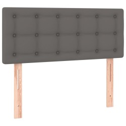 Kopfteil Grau 80x5x78/88 cm Kunstleder