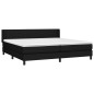 vidaXL Boxspringbett mit Matratze Schwarz 200x200 cm Stoff vidaXL Boxspringbett mit Matratze Schwarz 200x200 cm Stoff