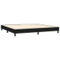 vidaXL Boxspringbett mit Matratze Schwarz 200x200 cm Stoff vidaXL Boxspringbett mit Matratze Schwarz 200x200 cm Stoff
