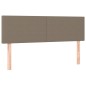 vidaXL Boxspringbett mit Matratze Taupe 140x190 cm Stoff vidaXL Boxspringbett mit Matratze Taupe 140x190 cm Stoff