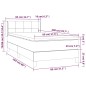 vidaXL Boxspringbett mit Matratze Hellgrau 80x200 cm Stoff vidaXL Boxspringbett mit Matratze Hellgrau 80x200 cm Stoff