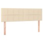 vidaXL Boxspringbett mit Matratze Creme 140x200 cm Stoff vidaXL Boxspringbett mit Matratze Creme 140x200 cm Stoff