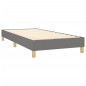 vidaXL Boxspringbett mit Matratze Dunkelgrau 100x200 cm Stoff vidaXL Boxspringbett mit Matratze Dunkelgrau 100x200 cm Stoff