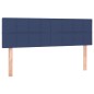 vidaXL Boxspringbett mit Matratze Blau 140x190 cm Stoff vidaXL Boxspringbett mit Matratze Blau 140x190 cm Stoff