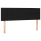 vidaXL Boxspringbett mit Matratze Schwarz 140x190 cm Stoff vidaXL Boxspringbett mit Matratze Schwarz 140x190 cm Stoff