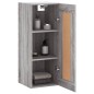 vidaXL Wandschrank Grau Sonoma 34,5x34x90 cm Holzwerkstoff vidaXL Wandschrank Grau Sonoma 34,5x34x90 cm Holzwerkstoff