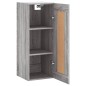 vidaXL Wandschrank Grau Sonoma 34,5x34x90 cm Holzwerkstoff vidaXL Wandschrank Grau Sonoma 34,5x34x90 cm Holzwerkstoff