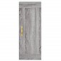 vidaXL Wandschrank Grau Sonoma 34,5x34x90 cm Holzwerkstoff vidaXL Wandschrank Grau Sonoma 34,5x34x90 cm Holzwerkstoff