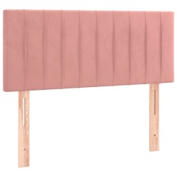 Kopfteil Rosa 100x5x78/88 cm Samt