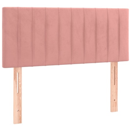 Kopfteil Rosa 100x5x78/88 cm Samt