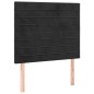vidaXL Boxspringbett mit Matratze Schwarz 90x200 cm Samt vidaXL Boxspringbett mit Matratze Schwarz 90x200 cm Samt
