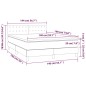 vidaXL Boxspringbett mit Matratze & LED Weiß 140x190 cm Kunstleder vidaXL Boxspringbett mit Matratze & LED Weiß 140x190 cm Kunstleder