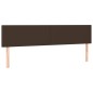 vidaXL Boxspringbett mit Matratze & LED Braun 200x200 cm Kunstleder vidaXL Boxspringbett mit Matratze & LED Braun 200x200 cm Kunstleder