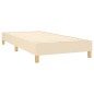 vidaXL Boxspringbett mit Matratze & LED Creme 90x190 cm Stoff vidaXL Boxspringbett mit Matratze & LED Creme 90x190 cm Stoff