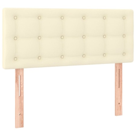 Kopfteil Creme 90x5x78/88 cm Kunstleder
