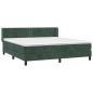 vidaXL Boxspringbett mit Matratze Dunkelgrün 180x200 cm Samt vidaXL Boxspringbett mit Matratze Dunkelgrün 180x200 cm Samt