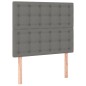 vidaXL Boxspringbett mit Matratze Dunkelgrau 90x190 cm Stoff vidaXL Boxspringbett mit Matratze Dunkelgrau 90x190 cm Stoff